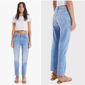 EUC- MOTHER The Scrapper High Rise Ankle Straight in Camera Obscura Wash Size 27